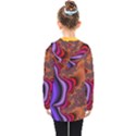 Colorful Piece Abstract Kids  Double Breasted Button Coat View2