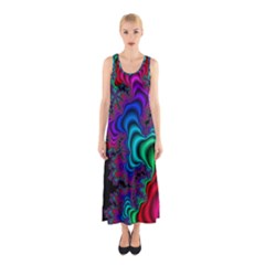 Abstract Piece Color Sleeveless Maxi Dress by Vaneshop