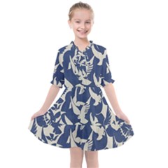 Bird Animal Animal Background Kids  All Frills Chiffon Dress by Vaneshop