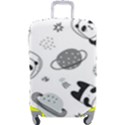 Panda Floating In Space And Star Luggage Cover (Large) View1