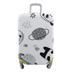 Panda Floating In Space And Star Luggage Cover (small) by Wav3s