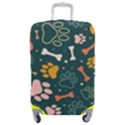 Dog Paw Colorful Fabrics Digitally Luggage Cover (Medium) View1