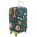 Dog Paw Colorful Fabrics Digitally Luggage Cover (Medium) View2