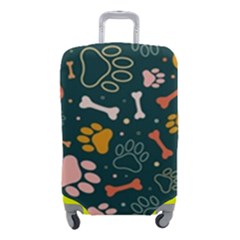 Dog Paw Colorful Fabrics Digitally Luggage Cover (small) by Wav3s