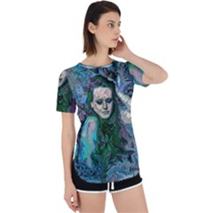 Alphonse Woman Perpetual Short Sleeve T-shirt by MRNStudios