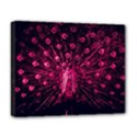 Peacock Pink Black Feather Abstract Deluxe Canvas 20  x 16  (Stretched) View1