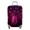 Peacock Pink Black Feather Abstract Luggage Cover (Small) View1