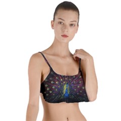 Peacock Feathers Layered Top Bikini Top  by Wav3s