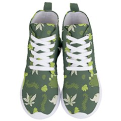 Cute Dinosaur Pattern Women s Lightweight High Top Sneakers by Wav3s