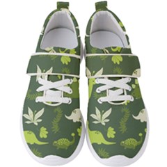 Cute Dinosaur Pattern Men s Velcro Strap Shoes by Wav3s