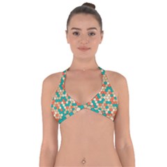 Multicolored Honeycomb Colorful Abstract Geometry Halter Neck Bikini Top by Vaneshop