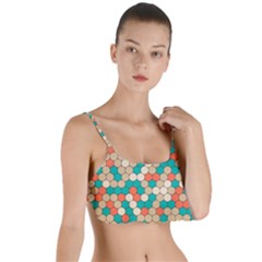 Multicolored Honeycomb Colorful Abstract Geometry Layered Top Bikini Top  by Vaneshop