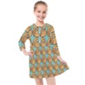 Owl Bird Pattern Kids  Quarter Sleeve Shirt Dress View1