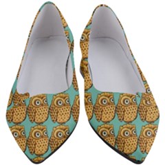 Owl Bird Pattern Women s Block Heels  by Vaneshop