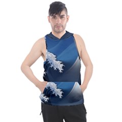 The Great Wave Off Kanagawa Men s Sleeveless Hoodie by Grandong