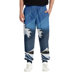 The Great Wave Off Kanagawa Men s Elastic Waist Pants by Grandong