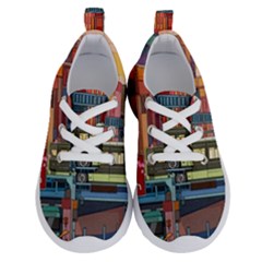 The City Style Bus Fantasy Architecture Art Running Shoes by Grandong