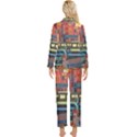 The City Style Bus Fantasy Architecture Art Womens  Long Sleeve Velvet Pocket Pajamas Set View2