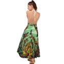 Monkey Tiger Bird Parrot Forest Jungle Style Backless Maxi Beach Dress View2