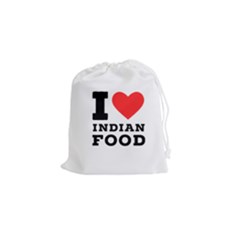 I Love Indian Food Drawstring Pouch (small) by ilovewhateva