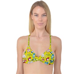 Robot Pattern Lego Reversible Tri Bikini Top by Cowasu