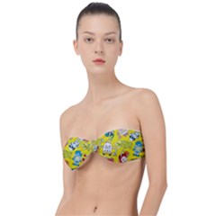 Robot Pattern Lego Classic Bandeau Bikini Top  by Cowasu