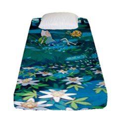 Psychedelic Adventure Fitted Sheet (single Size) by Cowasu