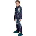 Horror Psychedelic Art Kids  Long Sleeve Velvet Pajamas Set View2