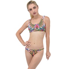 Pink Peacock Bird Pattern Texture The Little Details Bikini Set by Cowasu