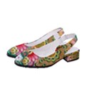 Pink Peacock Bird Pattern Texture Women s Classic Slingback Heels View2