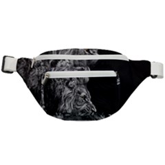 Angry Lion Black And White Fanny Pack by Cowasu