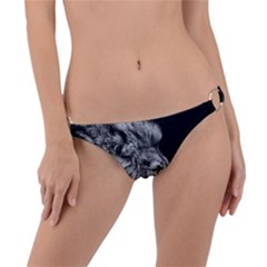 Angry Lion Black And White Ring Detail Bikini Bottoms by Cowasu