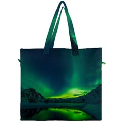 Iceland Aurora Borealis Canvas Travel Bag by Cowasu