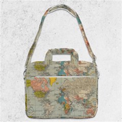 Vintage World Map Macbook Pro 13  Shoulder Laptop Bag  by Cowasu