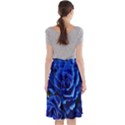 Blue Roses Flowers Plant Romance Blossom Bloom Nature Flora Petals Midi Beach Skirt View2
