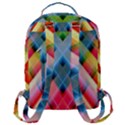 Graphics Colorful Colors Wallpaper Graphic Design Flap Pocket Backpack (Large) View3