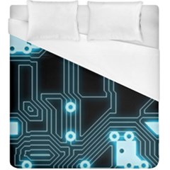 A Completely Seamless Background Design Circuitry Duvet Cover (king Size) by Amaryn4rt