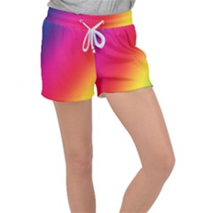 Rainbow Colors Women s Velour Lounge Shorts by Amaryn4rt