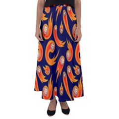 Space Patterns Pattern Flared Maxi Skirt by Amaryn4rt