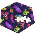 Space Pattern Wooden Puzzle Hexagon View2