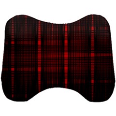 Black And Red Backgrounds Head Support Cushion by Amaryn4rt