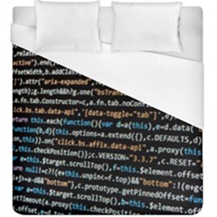 Close Up Code Coding Computer Duvet Cover (king Size) by Amaryn4rt