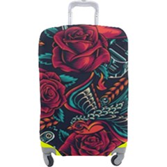 Vintage Flash Tattoos Designs Seamless Pattern Luggage Cover (large) by Amaryn4rt