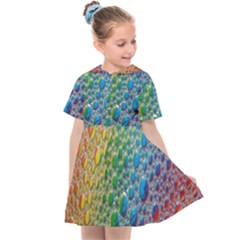 Bubbles Rainbow Colourful Colors Kids  Sailor Dress by Amaryn4rt