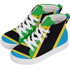 Flag Of Tanzania Kids  Hi-top Skate Sneakers by Amaryn4rt