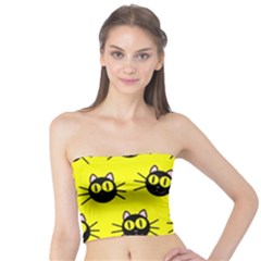 Cats Heads Pattern Design Tube Top by Amaryn4rt