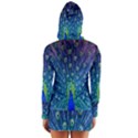 Amazing Peacock Long Sleeve Hooded T-shirt View2