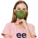 Green Forest Jungle Trees Nature Sunny Fitted Cloth Face Mask (Adult) View1