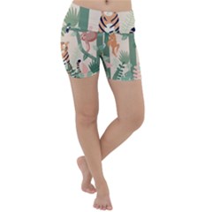 Kids Animals & Jungle Friends Lightweight Velour Yoga Shorts by Ravend
