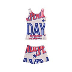 Usa Happy Independence Day Kids  Boyleg Swimsuit by Ravend